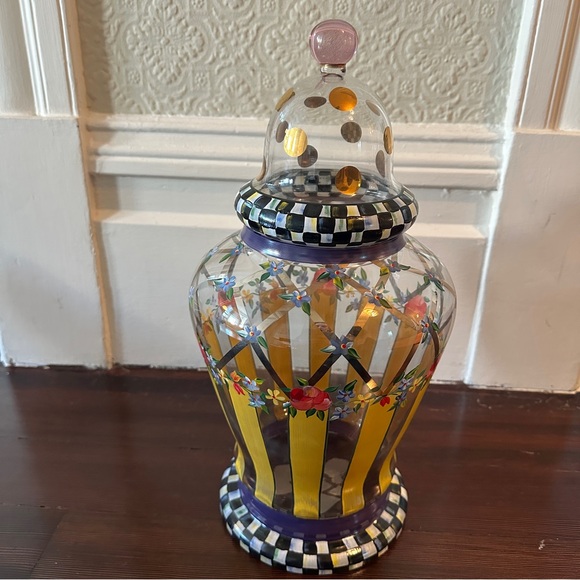 NWT Authentic MACKENZIE-CHILDS Garland Apothecary Jar - Picture 16 of 16